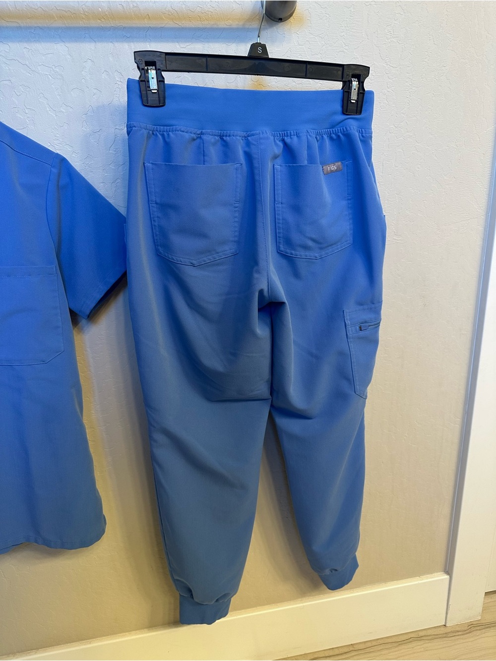 Figs Ceil Blue Scrub Top and Pants Set - Picture 7 of 9